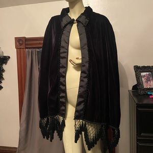 Gwyn Strang Handmade Black Velvet Cape